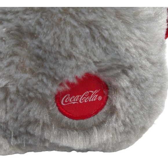 NEW Coca Cola Penguin w/ Coke Red Scarf Ear Muff Plush Stuffed Bean Bag 2015 NOS - Picture 12 of 13